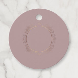 Stilvolle Rose Gold Blank Template Elegant Geschenkanhänger