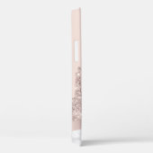 Stilvolle Rose Gold Glitzer Tropfen Marmor Brauch Case-Mate iPhone Hülle (Rückseite / Rechts)