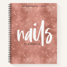 Stilvolle Rose Gold Imitate Foil Nails Terminkalen