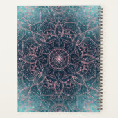 Stilvolle Rose Gold Mandala Blauer Nebel Sterne Planer (Rückseite)