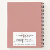 Stilvolle Rose Gold Nails Terminkalender Notizblock (Rückseite)