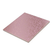 Stilvolle Rose goldenes geometrisches Muster pink Fliese (Seite)