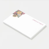 Stilvolle Rose in Pastellfarben Post-it Klebezettel (angewinkelt)