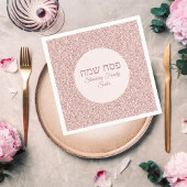 Stilvolle Rose Rosa Glitzer Custom Passover Napkin Serviette