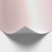 Stilvolle Rosegold Metallic Look Rose Gold Trendy Geschenkpapier (Ecke)