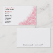 Stilvolle Roses Business Card Vorlage Visitenkarte (Vorne/Hinten)