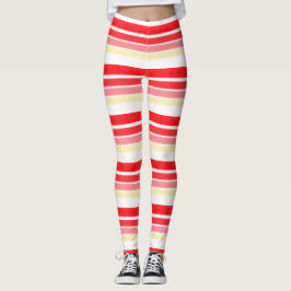 Stilvolle Rot- und Rosatmotive Leggings