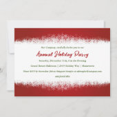 Stilvolle Rot-Weiß-Feier Einladung (Vorderseite)