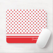 stilvolle rote Tupfen Mousepad (Mit Mouse)