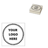 Stilvolle Round Dotty Rahmen für Ihr individuelles Gummistempel (Stempel)