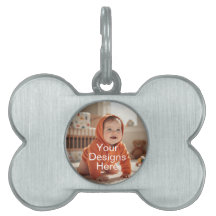 Stilvolle Round Pet Tag