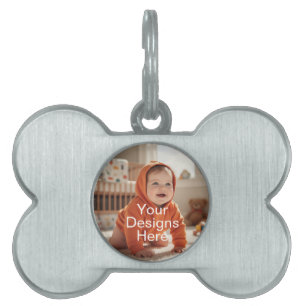 Stilvolle Round Pet Tag Tiermarke
