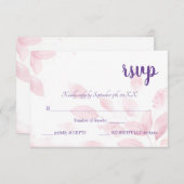 Stilvolle RSVP-Karte - vollständig anpassbar RSVP Karte (Vorne/Hinten)