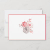 Stilvolle RSVP-Karte - vollständig anpassbar RSVP Karte (Rückseite)