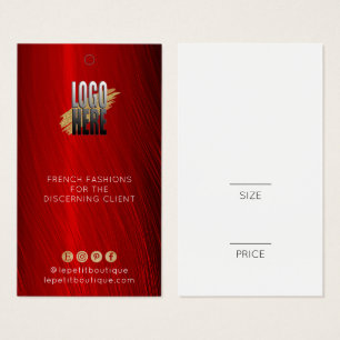 Stilvolle Ruby Red Clothing Preis mit Logo