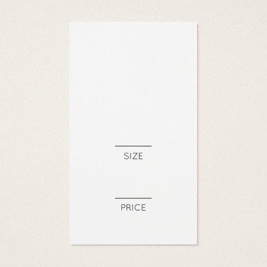 Stilvolle Ruby Red Clothing Preis mit Logo (Rückseite)