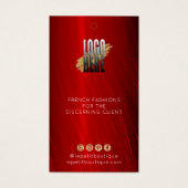 Stilvolle Ruby Red Clothing Preis mit Logo (Vorderseite)