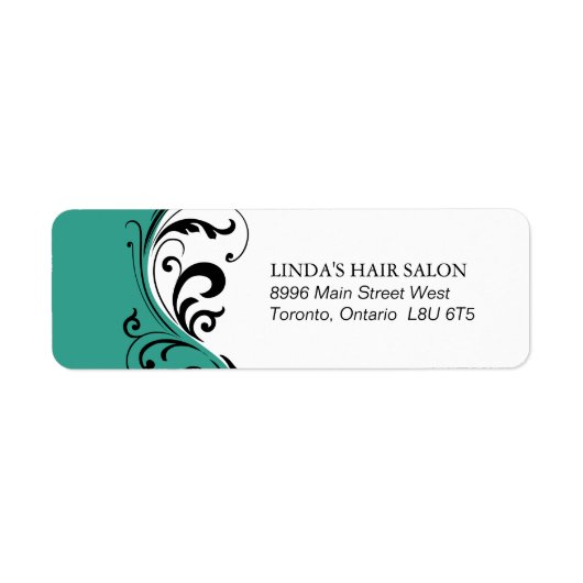 Stilvolle Rücksendeadresse (Vorne)