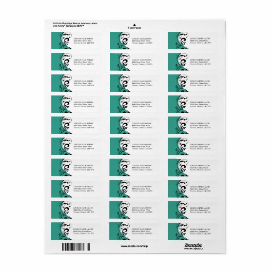 Stilvolle Rücksendeadresse (Vorne)