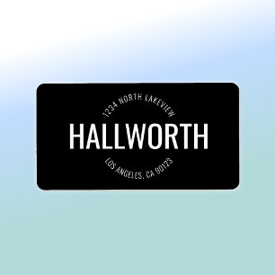 Stilvolle Rücksendeadresse Adressaufkleber