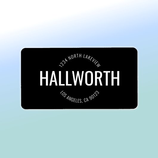 Stilvolle Rücksendeadresse Adressaufkleber