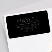 Stilvolle Rücksendeadresse Adressaufkleber