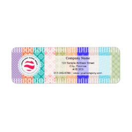 Stilvolle Rücksendeadresse - Decoupage