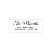 Stilvolle Rücksendeadresse für den Namen von Skrip Permastempel (Design)