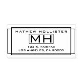 Stilvolle Rücksendeadresse Gummistempel (Prägung)