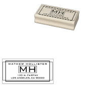 Stilvolle Rücksendeadresse Gummistempel (Stempel)