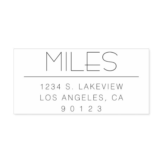 Stilvolle Rücksendeadresse oder anderer Text Permastempel (Design)