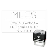 Stilvolle Rücksendeadresse oder anderer Text Permastempel