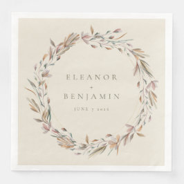 Stilvolle rustikale Groß-Botanische Braut Serviette