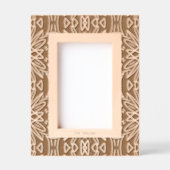 Stilvolle rustikale Laserklemme aus Holz Geätzte Rahmen (Vorderseite)