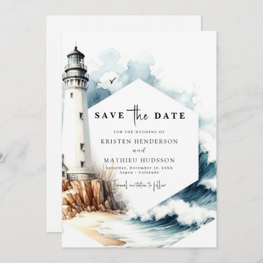 Stilvolle Rustikale romanische Hochzeit im Leuchtt Save The Date (Vorne/Hinten)