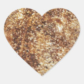 Stilvolle rustikale Textur Herz-Aufkleber (Vorderseite)
