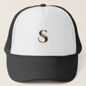Stilvolle "S" Monogram-Cap-Anzug Jedermann Mens Wo Truckerkappe (Vorderseite)