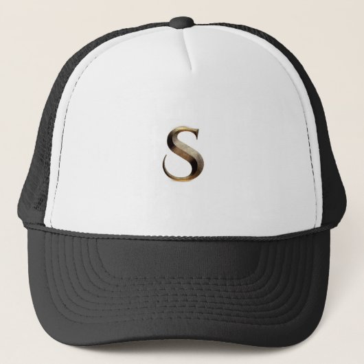 Stilvolle "S" Monogram-Cap-Anzug Jedermann Mens Wo Truckerkappe (Vorderseite)