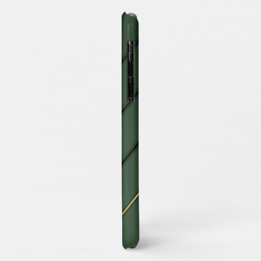 Stilvolle Sage Green & Gold Case-Mate iPhone Hülle (Hinten/Links)