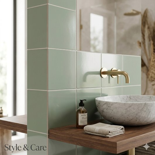 Stilvolle Sage Green Keramik Tile für modernes Int Fliese