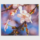 Stilvolle Sakura-Blüten Geschenkpapier (Flach)