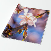 Stilvolle Sakura-Blüten Geschenkpapier (Ungerollt)