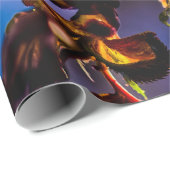 Stilvolle Sakura-Blüten Geschenkpapier (Rolleneckpunkt)