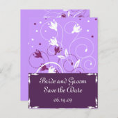 Stilvolle Save the Date Postkarten (Vorne/Hinten)