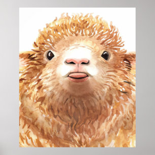 Stilvolle Schafliebhaber Gitter für Kinder Poster