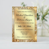 stilvolle schicke Retro-Disco Einladung (Stehend Vorderseite)