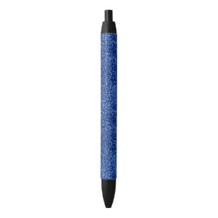 Stilvolle schillernde blaue Sequin-Glitzern Kugelschreiber