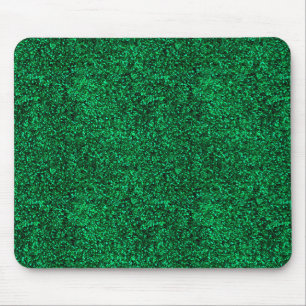 Stilvolle schillernde grüne Sequin-Glitzern Mousepad