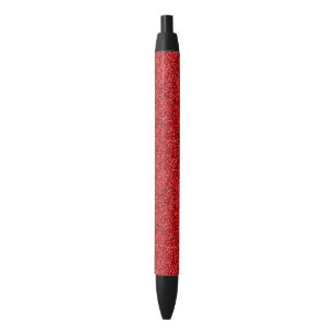 Stilvolle schillernde rote Sequin-Glitzern Kugelschreiber