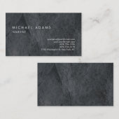 Stilvolle Schlicht Gray Texture Beruflich Moderne Visitenkarte (Vorne/Hinten)